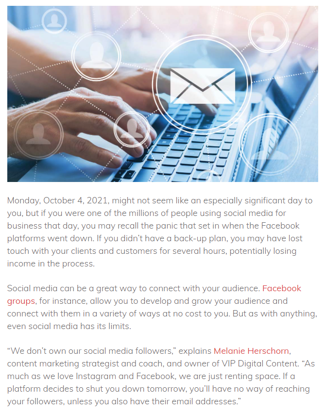 In the media: You need an email list with the American Council on Exercise